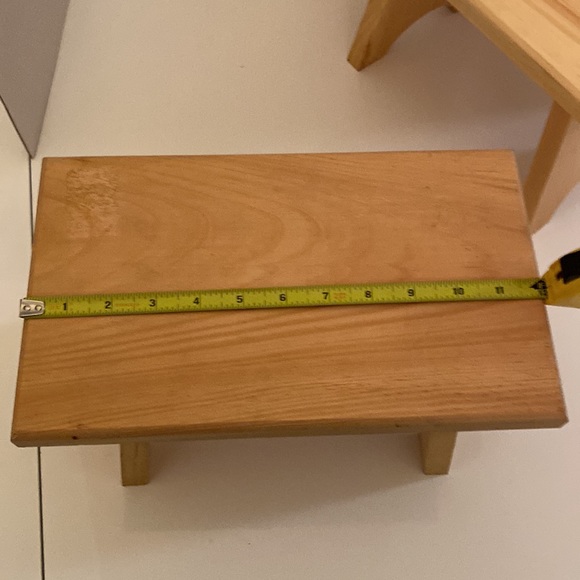 Wooden bench step stool - Picture 3 of 12